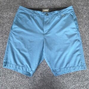 Linksoul Golf Shorts‎ Mens 34 Blue Lightweight Athletic Casual Performance Fit